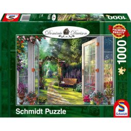 Puzzle Schmidt: Dominic Davison - Vedere spre gradina fermecatoare, 1000 piese