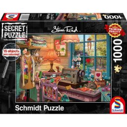 Puzzle Schmidt: Steve Read - Secret Puzzles - In camera de cusut, 1000 piese