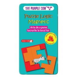 Joc Purple Cow - Puzzle Logic Magnetic, 7+ ani