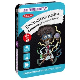 Joc educativ Laboratorul micului geniu - Electricitate statica, Varsta 8+ ani, Albastru