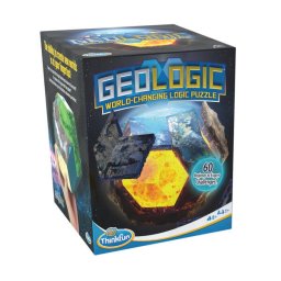 Joc de logica cu 60 de provocari si puzzle 3D, Thinkfun - GeoLogic, 8+ ani