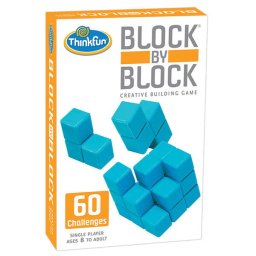 Joc de logica cu 60 de provocari si puzzle 3D, Thinkfun - Block by Block, 8+ ani