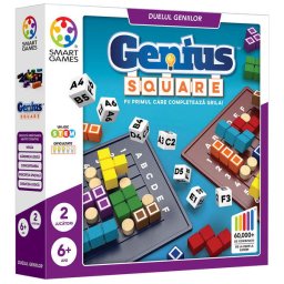 Joc de logica si strategie rapid, Smart Games - Genius Square, editie limba romana, 6+ ani
