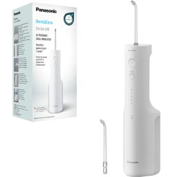 Irigator oral Panasonic Ultrasonic EW-DJ66-W303, 5 viteze, 2 capete, 200 ml, Alb