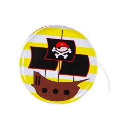 Yo-Yo metalic Pirat diametru 5 cm LG Imports LG4306, Varsta 3 ani, Galben