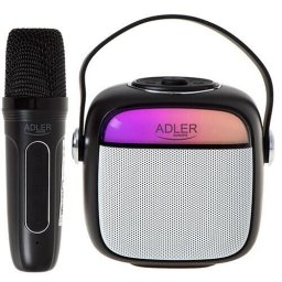 Boxa Portabila Karaoke Adler AD 1199, Microfon, Bluetooth, USB, Negru