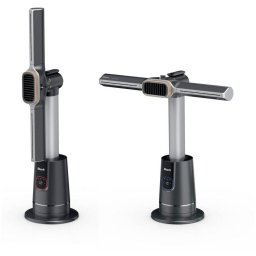 Ventilator si incalzitor multidirectional SharkTurboBlade, 2-in-1, 2200W, 14m2, Gri Antracit