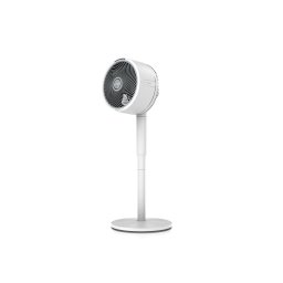 Ventilator cu picior Shark FA220EU FlexBreeze 12 in 1, 5 viteze, Oscilare la 180 de grade, Autonomie 24 ore, Alb