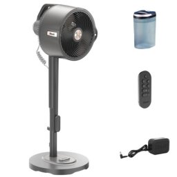 Ventilator portabil cu pulverizare Shark Pro MistFlexBreeze, 36W, Gri antracit