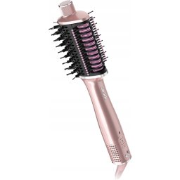 Perie de par cu aer cald Shark SmoothStyle HT302EUPK, 1250W, 3 trepte temperatura, Roz pudrat