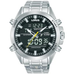 Lorus Lorus RW663AX9 Mens Watch Analog-Digital Alarm Chronograph 45mm 10ATM RW663AX9