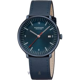 Mondaine Mondaine MLE.41240.LDV Mens Watch Doppio 41mm 5ATM MLE.41240.LDV