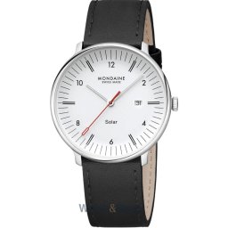 Mondaine Mondaine MLE.41910.LBV Mens Watch Doppio Solar 41mm 5ATM MLE.41910.LBV
