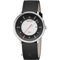 Mondaine Mondaine MLE.41920.LBV Mens Watch Doppio Solar 41mm 5ATM MLE.41920.LBV