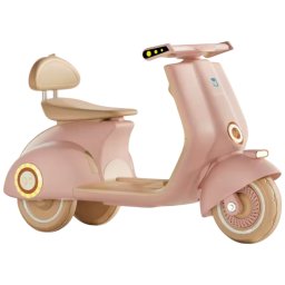 Motocicleta electrica copii 3 roti 916A, 6V, Bluetooth, USB MP3, microfon, lumini, 2-6 ani, roz
