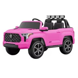 Masina electrica copii Toyota pickup, licentiata, 12V 7Ah, 2 motoare 550, telecomanda 2.4G, 3-8 ani, Roz
