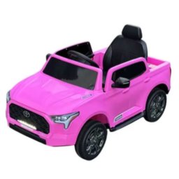 Masina electrica copii Toyota pickup DLS-X20, licentiata, 12V, telecomanda 2.4G, Bluetooth, 2-6 ani, Roz