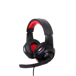 Casti USB Microfon Negru / Rosu