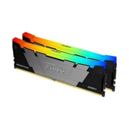Memorie FURY Renegade RGB Black Intel XMP 2.0, 64GB, DDR4-3200MHz, CL16, Dual Channel
