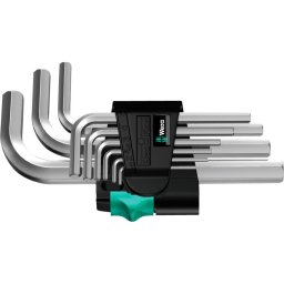 Set chei tubulare 950/9 Hex-Plus 5 metrice cromate, 9 piese