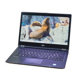 Laptop Fujitsu Lifebook U748 Refurbished, I5 8350U, 8 GB RAM, 256 GB SSD, Ecran 14", Windows 11 Pro, Webcam, Tastatura US/UK, Stare Acceptabila