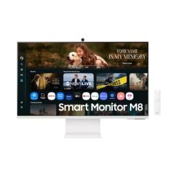 Monitor LED SAMSUNG M8 LS32FM801UUXDU, UHD, 32", 4 ms, 60 Hz, Webcam, White