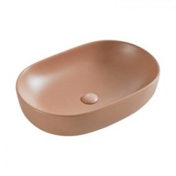 Lavoar dreptunghiular Fluminia Odera Slim 61 cm, mattone, caramiziu mat