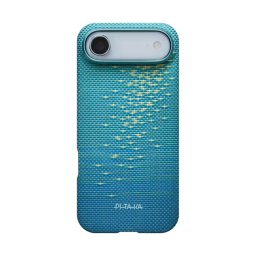 Husa Pitaka KI1704AG | iPhone 17 Air, Ultra-Slim, Glints of Gold, Albastru