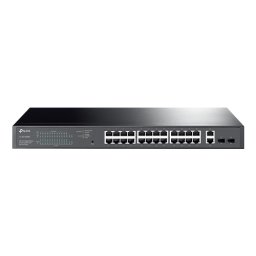 Switch 24 porturi PoE+ Gigabit, 2 porturi RJ45 Gigabit, 2 x SFP Gigabit, Managed - TP-Link TL-SG1428PE