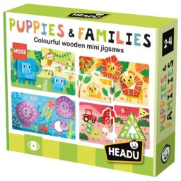 Headu: Mini puyyle din lemn - Animale și puii lor