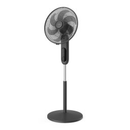 Ventilator cu picior CX1520/01 seria 1000, Flux de aer ventilator 3330 m3/h, Rabatabil si oscilant, Diametru 45 cm, aromaterapia, Silentios la 38 dB (A), Cronometru, culoare negru