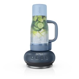 Blender portabil NINJA BlendBOSS DB351EUCY, 1100W, 710ml, Black/Blue