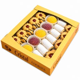 Fursecuri CRISTAL, Asortate cu Cornulete, 600 g