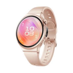 HUAWEI WATCH 6 42mm Gold Aluminum Alloy Case Pink Fluoroelastomer Strap