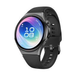 HUAWEI WATCH 6 46mm Black Stainless Steel Case Black Fluoroelastomer Strap