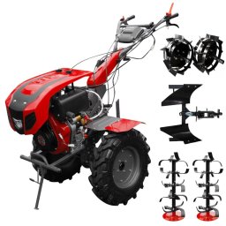 Motocultor Weima WM1100BE(KM) cu accesorii – 12 CP diesel, pornire electrică, plug reversibil
