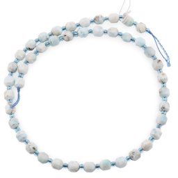 Sirag Larimar hexagonal fatetat 6mm, 39cm