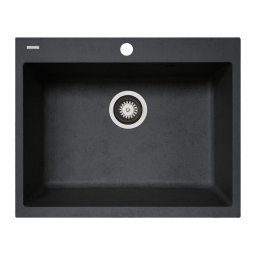 Chiuveta soft compozit Pyramis Square DUROTHEK 60x50 1B negru, Soft composite, 1 cuva, baza 60 cm, garantie 5 ani