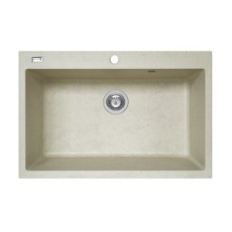 Chiuveta soft compozit Pyramis Square DUROTHEK 76x50 1B bej, Soft composite, 1 cuva, baza 80 cm, garantie 5 ani
