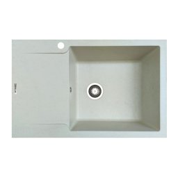 Chiuveta soft compozit Pyramis MAGNIFICA Durothek 1B1D DR Avena, Soft composite, 1 cuva 1 picurator, 79x50 cm, baza 50 cm, garantie 5 ani