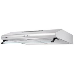 Hota Crown HCX 621 IX, clasa D, 130 W, 500 m³/h, 3 trepte de viteza, 72 dB, Iluminare LED, Filtru din aluminiu lavabil, Otel inoxidabil