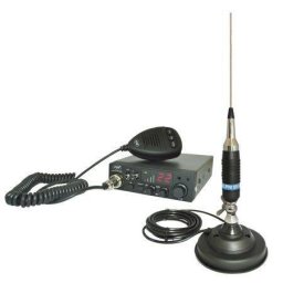 Statie radio CB ESCORT HP 8001 ASQ + Casti HS81 + Antena CB PNI S9 cu magnet