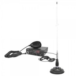 Statie radio ESCORT HP 8001 ASQ + Casti HS81 + Antena CB PNI ML100 cu magnet