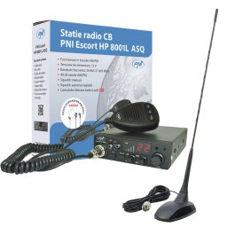 Statie radio Kit Statie radio CB PNI ESCORT HP 8001L ASQ + Antena CB PNI Extra 48 cu magnet