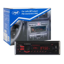 Sistem auto Radio MP3 player auto PNI Clementine 8440, 4x45w, 12V, 1 DIN, cu SD, USB, AUX, RCA
