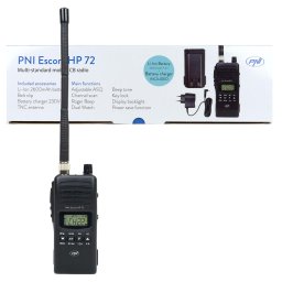 Statie radio Statie radio CB portabila PNI Escort HP 72, multi-standard, 4W, AM-FM, ASQ reglabil pe 6 niveluri, Dual Watch, Scan, Lock, Roger Beep