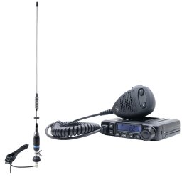 Statie radio Pachet Statie radio CB PNI ESCORT HP 6500 ASQ, RF Gain, 4W, 12V + Antena CB PNI S75 cu cablu si montura fixa 7-9KM