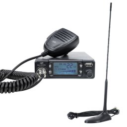 Statie radio Pachet Statie radio CB PNI Escort HP 9700 USB si Antena CB PNI Extra 45 cu baza magnetica
