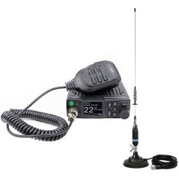 Statie radio Pachet Statie radio CB PNI Escort HP 8900 ASQ, 12-24V + Antena CB PNI S75 cu baza magnetica