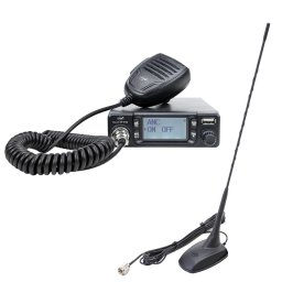Statie radio Pachet Statie radio CB PNI Escort HP 9700 USB si Antena CB PNI Extra 48 cu baza magnetica